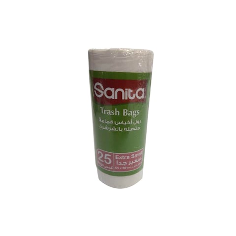 Sanita Trash Bags Roll - 55 x 50 Cm - 25 Bags